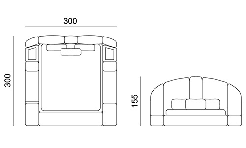 Técnico cama Concept 01  de Encore Italia en Muebles Lara